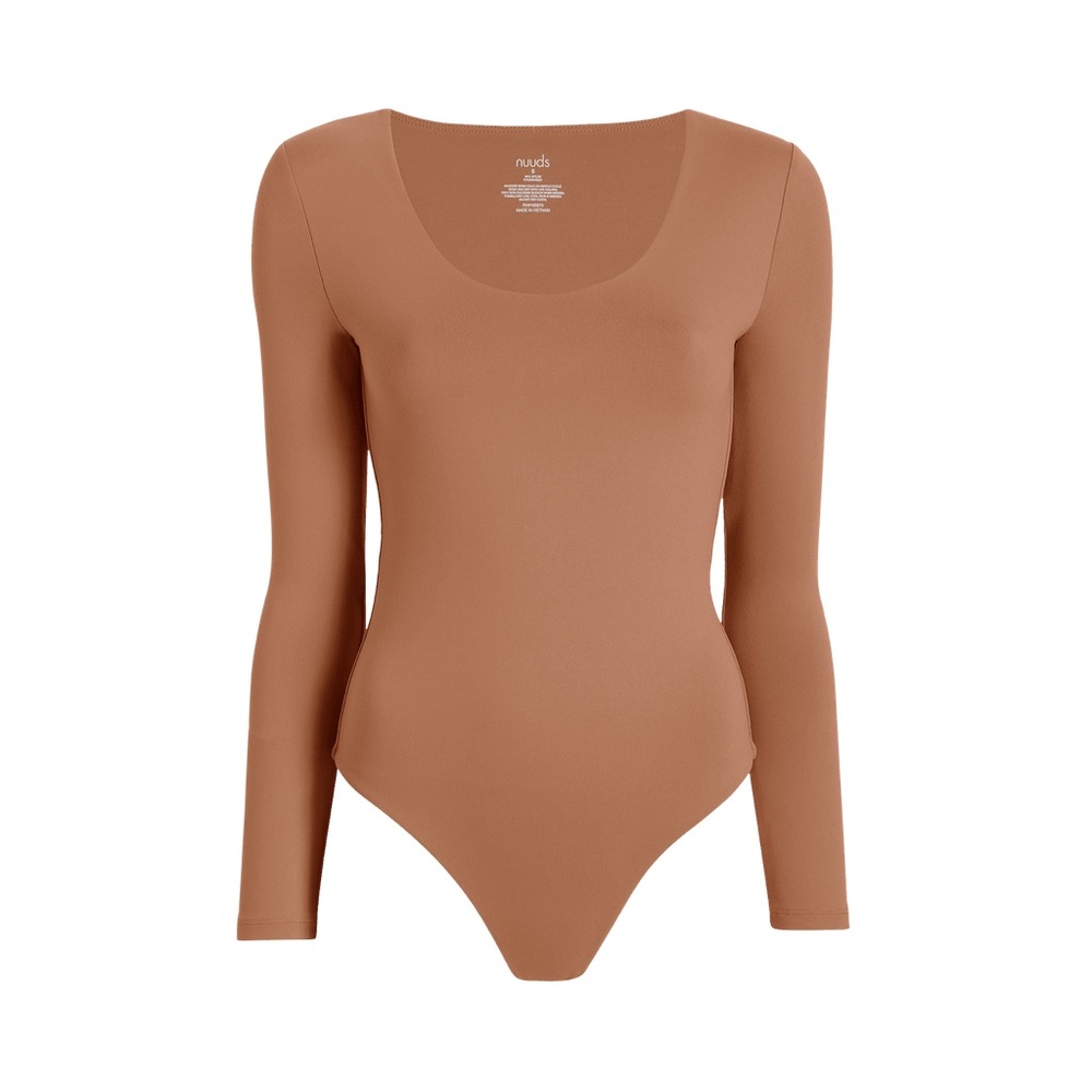 nuuds Long Sleeve Scoop Neck Bodysuit